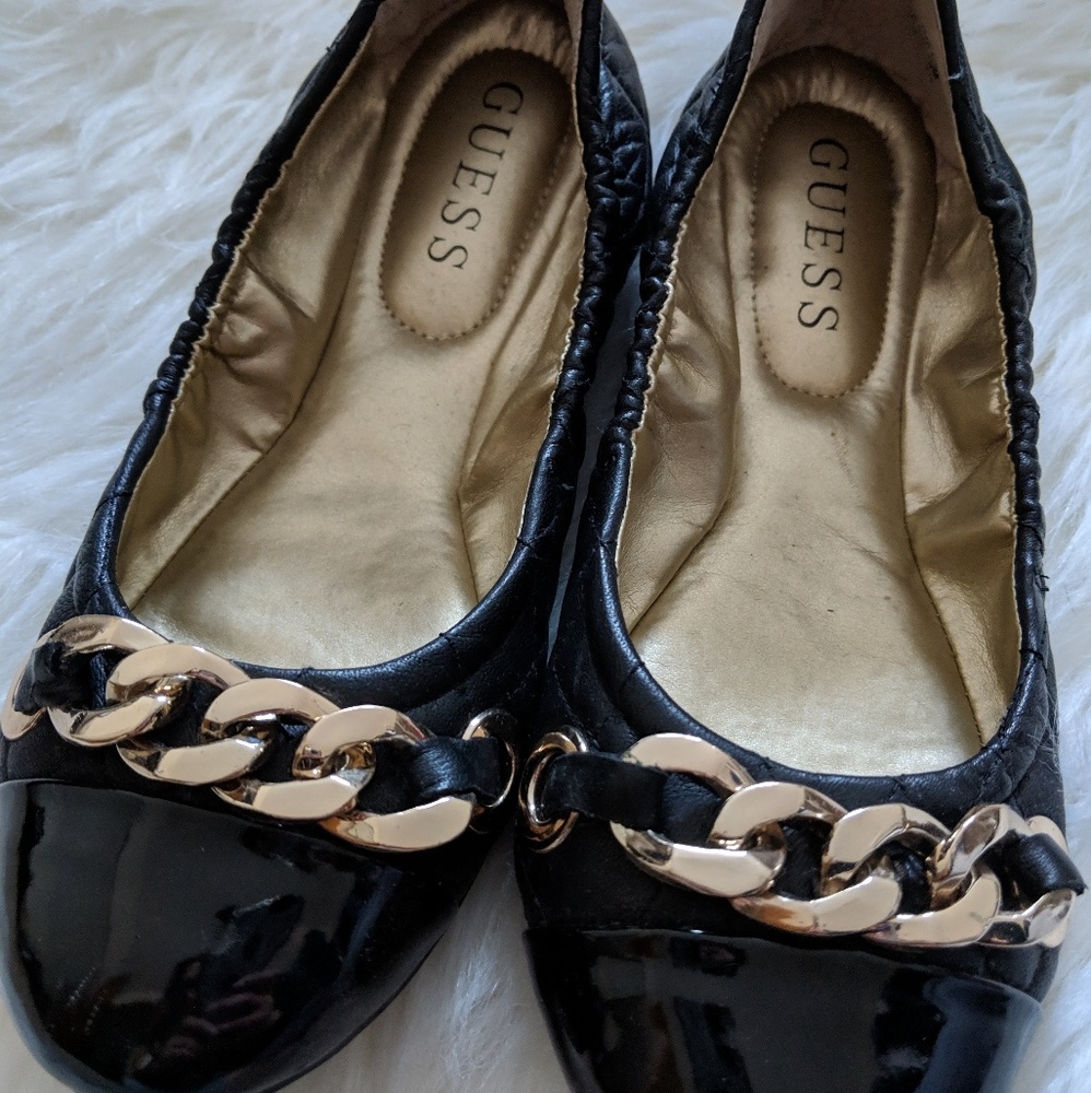 GUESS real leather flats